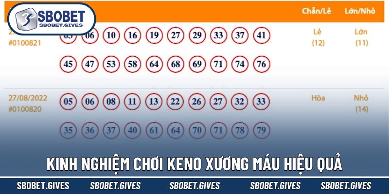 Bí quyết kiếm tiền lãi khủng trong Keno