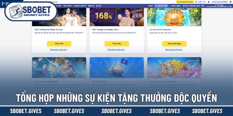 Danh sách các ưu đãi hot ở nhà cái